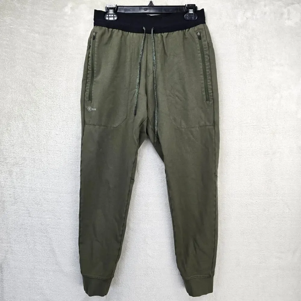 Roark Run Amok El Morro Fleece Pants Mens Medium Green Joggers RP284 Running